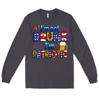 Smoke I'm not drunk I'm patriotic Long Sleeve Tee - Neo Western