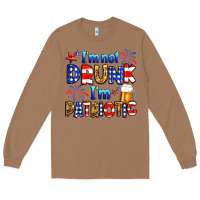Toasted Coconut I'm not drunk I'm patriotic Long Sleeve Tee - Neo Western