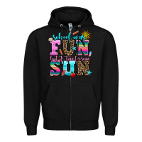 Black school was  fun but its time for some  sun Zipper Hoodie - AdoDesignShop