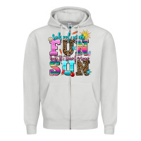 Dove Grey school was  fun but its time for some  sun Zipper Hoodie - AdoDesignShop