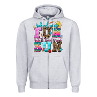 Heather Grey school was  fun but its time for some  sun Zipper Hoodie - AdoDesignShop