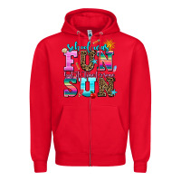 Red school was  fun but its time for some  sun Zipper Hoodie - AdoDesignShop