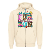 Sandshell school was  fun but its time for some  sun Zipper Hoodie - AdoDesignShop