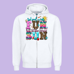 School Was  Fun But Its Time For Some  Sun Zipper Hoodie Designed By Adodesignshop