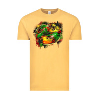 Vintage Mustard juneteenth lips Vintage Tee - Zillion Design Studio