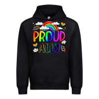 Black proud ally Urban Hoodie - LillyAllenDesigns