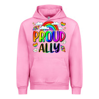 Fuchsia Pink proud ally Urban Hoodie - LillyAllenDesigns