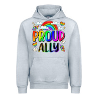 Heather Grey proud ally Urban Hoodie - LillyAllenDesigns
