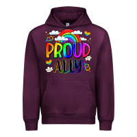 Mauve Wine proud ally Urban Hoodie - LillyAllenDesigns