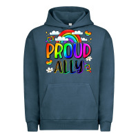 Pigment Midnight Navy proud ally Urban Hoodie - LillyAllenDesigns