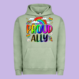 Proud Ally Urban Hoodie Designed By Lillyallendesigns