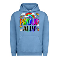 Pigment Pebble Blue proud ally Urban Hoodie - LillyAllenDesigns