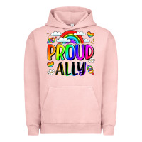 Pigment Salmon proud ally Urban Hoodie - LillyAllenDesigns