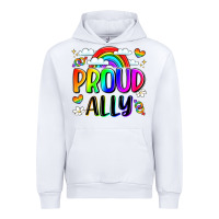 White proud ally Urban Hoodie - LillyAllenDesigns