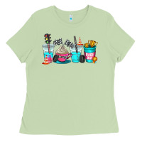 Matcha race day coffe cup Ladies Tee - AdoDesignShop