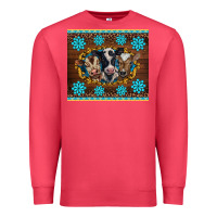 Cardinal western baby cow turquoise gemstones  leopards Premium Sweatshirt - BarkalooDesign