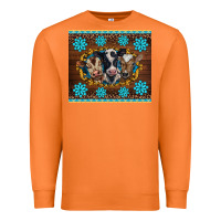 Carrot western baby cow turquoise gemstones  leopards Premium Sweatshirt - BarkalooDesign