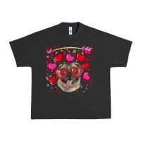 Pigment Black valentine's day  pug Urban Heavy Tee - RanaPortraitStore