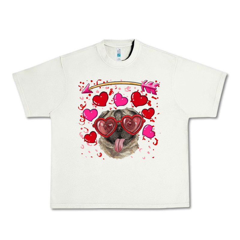 Valentine's Day  Pug Urban Heavy Tee by RanaPortraitStore | Teevron