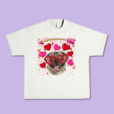 Urban Heavy Tee valentine's day  pug