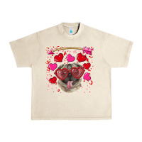 Sandshell valentine's day  pug Urban Heavy Tee - RanaPortraitStore