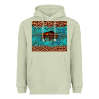 Matcha bison leopard gemstone Heavyweight Hoodie - Artiststas