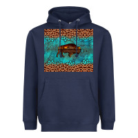 Navy bison leopard gemstone Heavyweight Hoodie - Artiststas