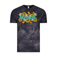 Cloud Black blessed tbw Vintage Tee - texasbilliewilder