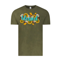 Vintage Olive blessed tbw Vintage Tee - texasbilliewilder