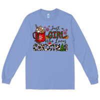 Colony Blue just a girl who loves christmas Long Sleeve Tee - CowhideDigitalArt