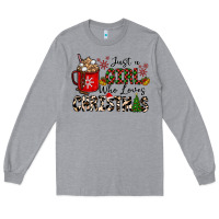 Heather Grey just a girl who loves christmas Long Sleeve Tee - CowhideDigitalArt