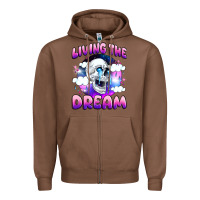 Chestnut living the dream Zipper Hoodie - JahusDesignShop