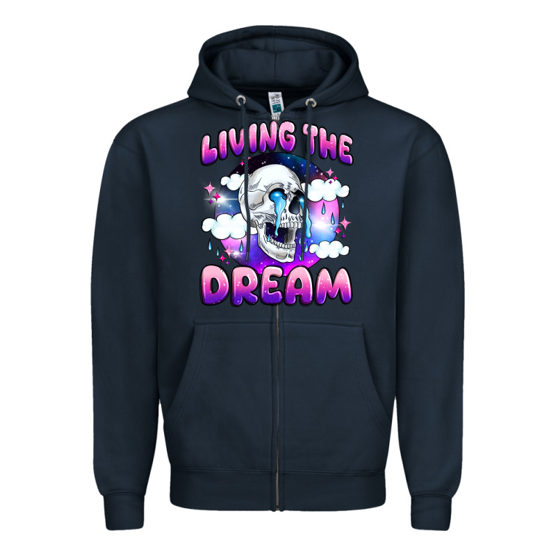 Living The Dream Zipper Hoodie by JahusDesignShop | Teevron