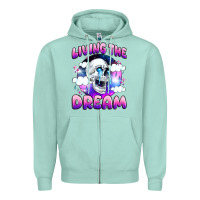 Seafoam living the dream Zipper Hoodie - JahusDesignShop