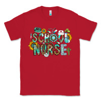 Red school nurse Classic Tee - CowhideDigitalArt