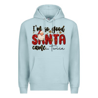 Blue Mist i m so good santa came twice Premium Hoodie - MaliasSmallBusiness