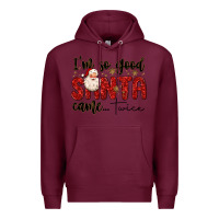 Burgundy i m so good santa came twice Premium Hoodie - MaliasSmallBusiness