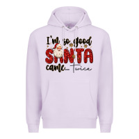 Lilac i m so good santa came twice Premium Hoodie - MaliasSmallBusiness
