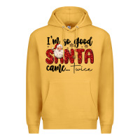 Mustard i m so good santa came twice Premium Hoodie - MaliasSmallBusiness
