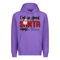 Purple i m so good santa came twice Premium Hoodie - MaliasSmallBusiness