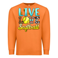 Carrot live love softball Premium Sweatshirt - LillyAllenDesigns