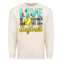Sandshell live love softball Premium Sweatshirt - LillyAllenDesigns