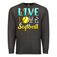 Smoke live love softball Premium Sweatshirt - LillyAllenDesigns