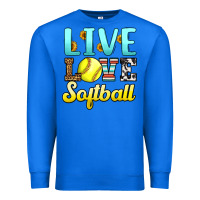 True Royal live love softball Premium Sweatshirt - LillyAllenDesigns