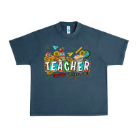 Midnight Navy western teacher squad Urban Heavy Tee - texasbilliewilder