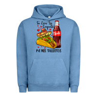 Pigment Pebble Blue tu eres la coquita pa mis taquitos Urban Hoodie - LillyAllenDesigns