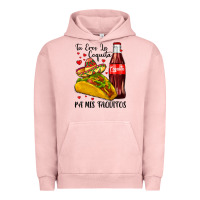 Pigment Salmon tu eres la coquita pa mis taquitos Urban Hoodie - LillyAllenDesigns