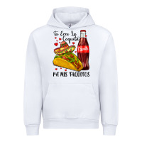 White tu eres la coquita pa mis taquitos Urban Hoodie - LillyAllenDesigns