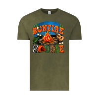Vintage Olive bonfire hoodie Vintage Tee - texasbilliewilder