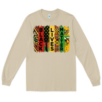 Mushroom junetheenth black livesmatter brush stroke Long Sleeve Tee - HRA Design Shop